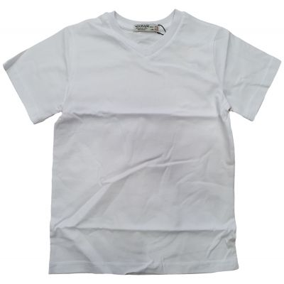 Tricou cu mânecă scurtă model anchior, alb
